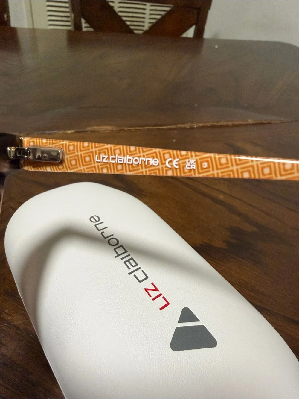 Liz Claiborne Pink Tortoiseshell Frame Sunglasses with Brown Lenses